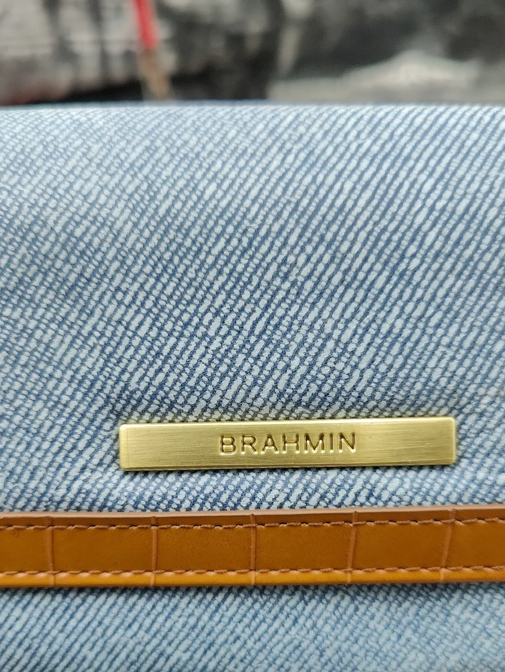 Brahmin Denim Starlet Collection Kerra Wallace